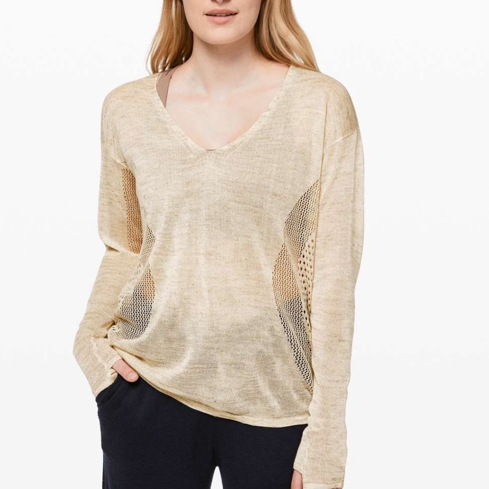 Lululemon Still Movement Sweater Linen - Picture 2 of 6